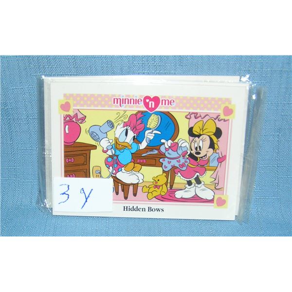 Minnie N Me unopened clear pack of collector cards