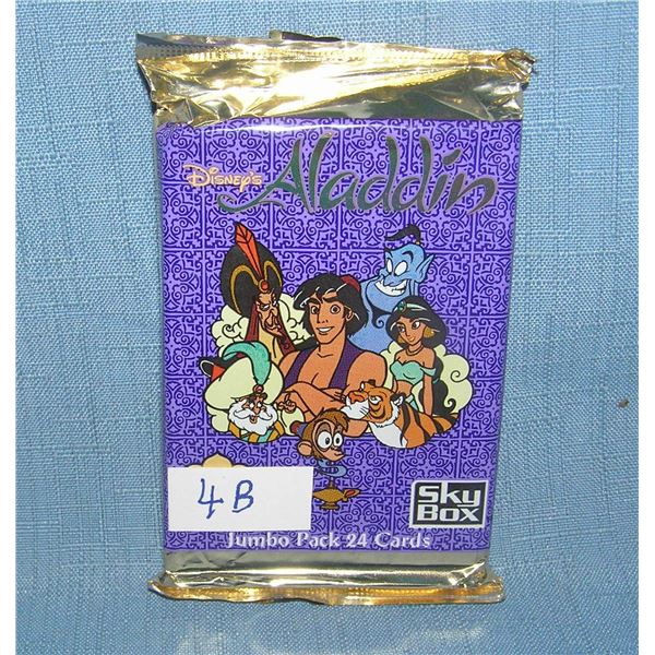 Disney's Aladdin unopened foil pack of collector cards