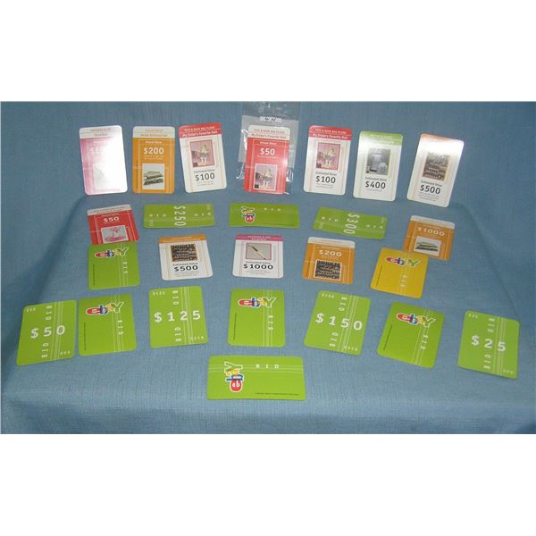 Ebay card set by Hasbro group of collector cards