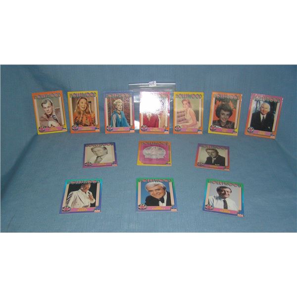 Hollywood stars group of collector cards