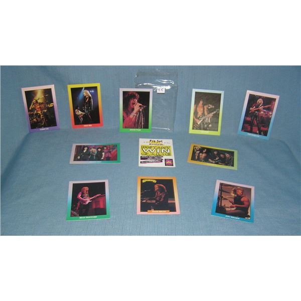Rock N Roll super stars group of collector cards