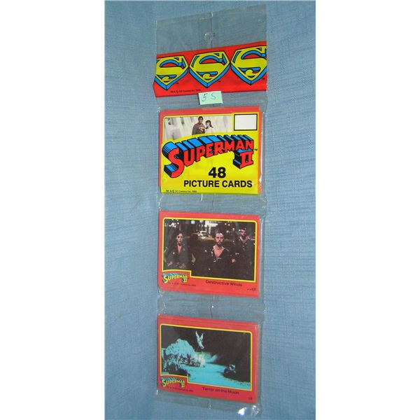 Superman 2 factory sealed rack pack of cards