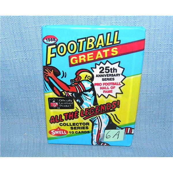 1988 football greats wax pack