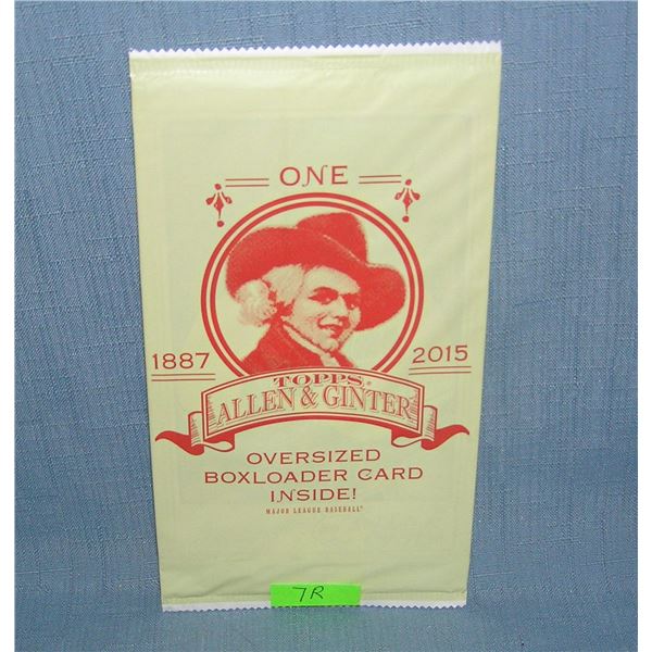 Topps Allen and Ginter factory sealed oversized baseball card