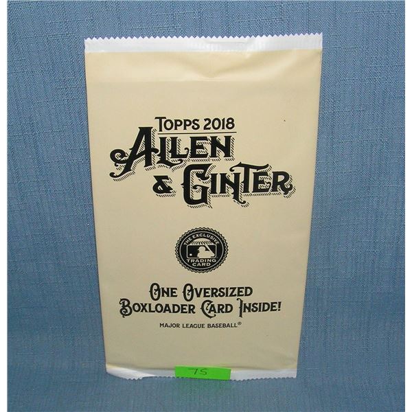 Topps Allen and Ginter factory sealed oversized baseball card