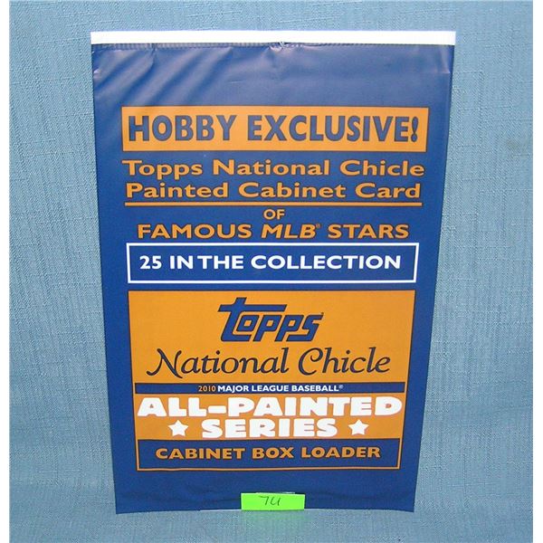 Topps National Chicle factory sealed oversized cabinet baseball card
