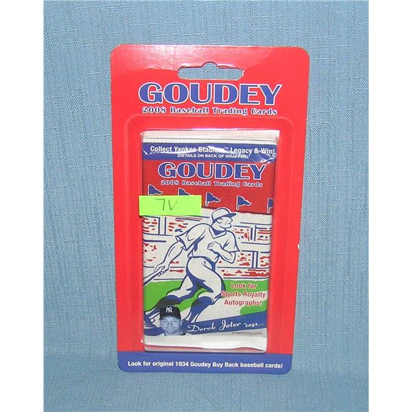 Goudey factory sealed rack pack baseball card