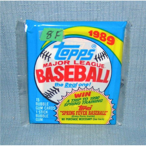 1989 Topps factory sealed baseball card pack