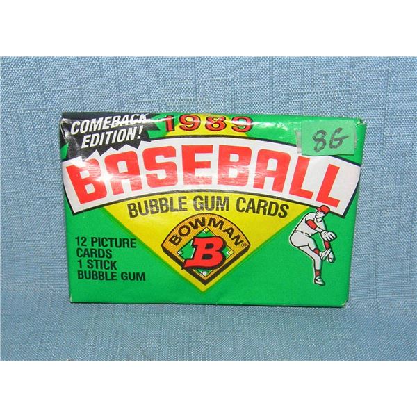 Bowman factory sealed wax pack