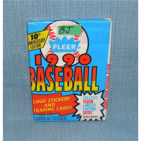 Fleer factory sealed 1990 Wax Pack