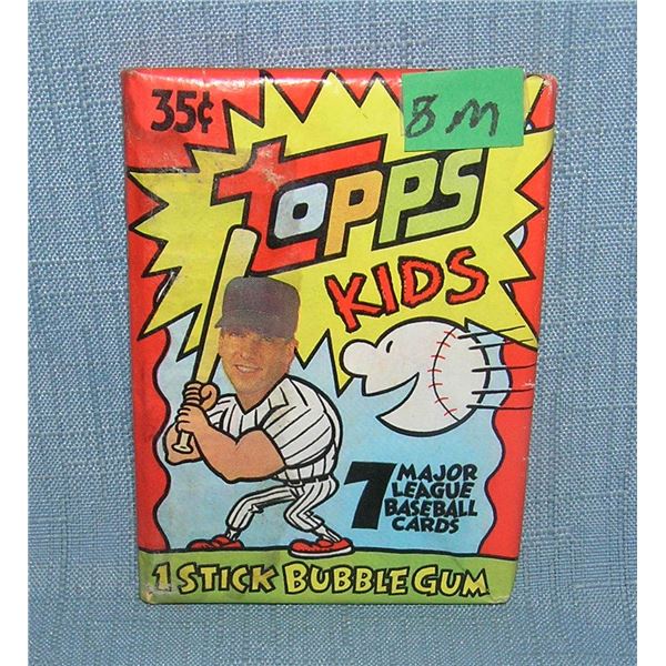 Topps kids factory sealed baseball wax pack