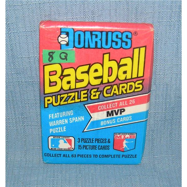 Donruss factory sealed 1989 baseball card wax pack