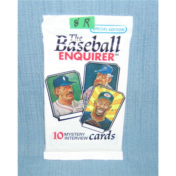 Baseball factory sealed 1992 card pack