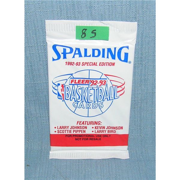 Fleer 92-93 factory sealed basketball card pack Shaquille O'Neal rookie year