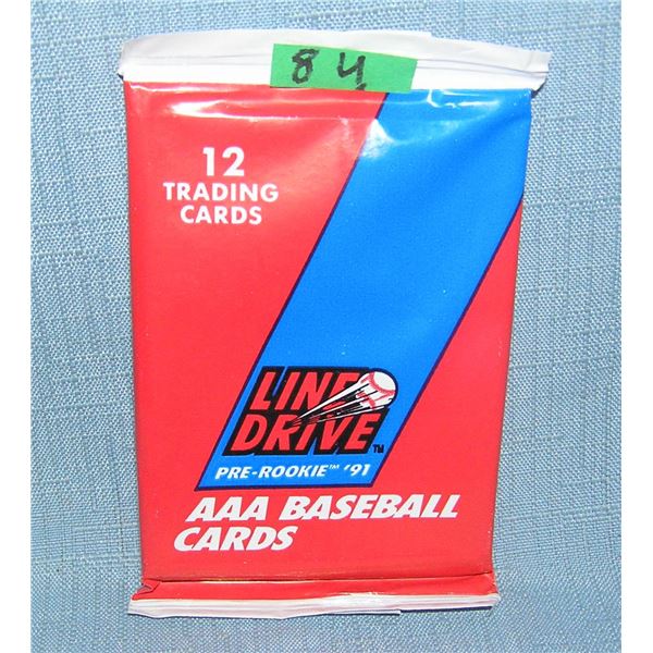 Line Drive factory sealed baseball card packs