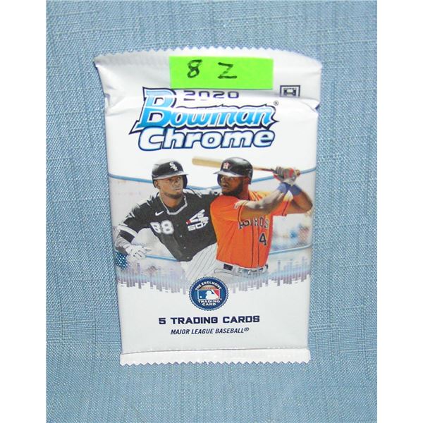 Bowman Chrome factory sealed 2020 baseball card pack