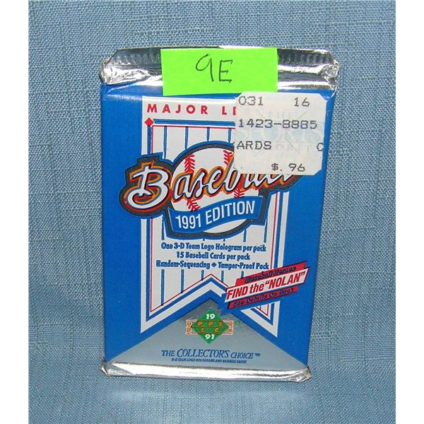 Upper Deck factory sealed 1981 baseball card pack