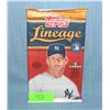 Image 1 : Topps Lineage factory sealed baseball card pack featuring Mickey Mantle