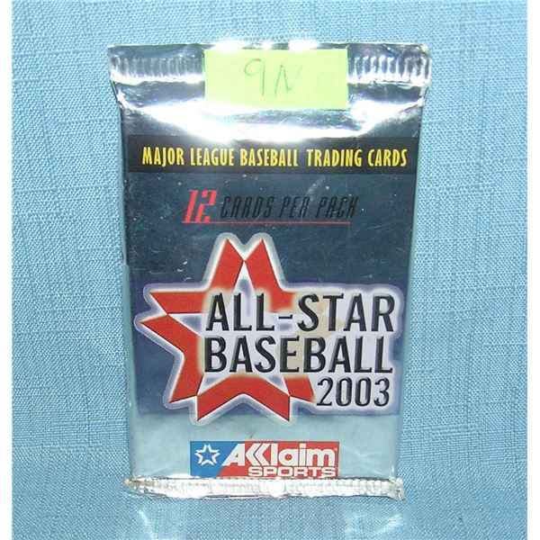 Factory sealed 2003 all star baseball cards