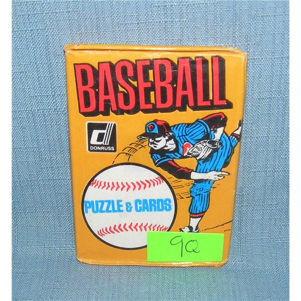 Donruss factory sealed baseball card wax pack