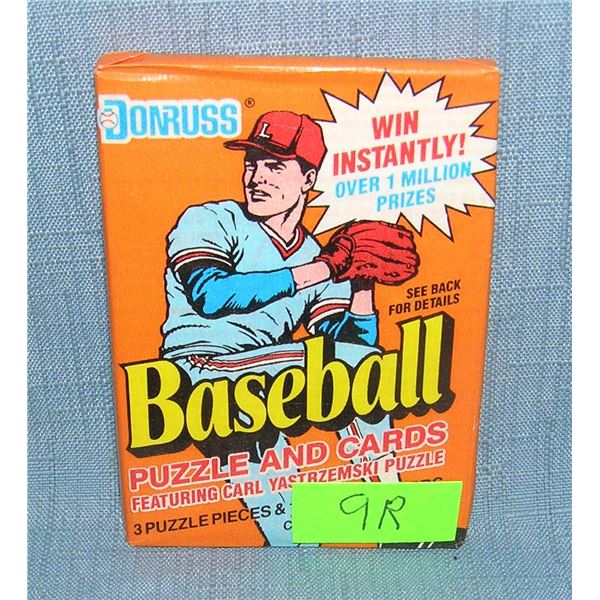 Donruss factory sealed wax pack