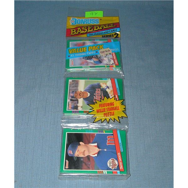 Donruss factory sealed 1991 rack pack