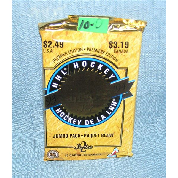 Leaf factory sealed hockey jumbo card pack
