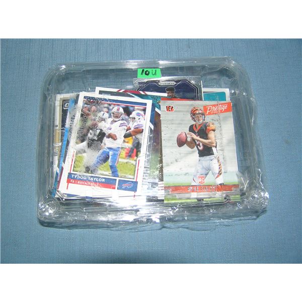 Large collection of pro football rookie cards