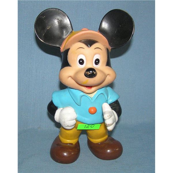 9 inch vintage Mickey Mouse squeeze toy