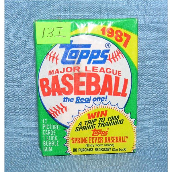 1987 Topps wax pack