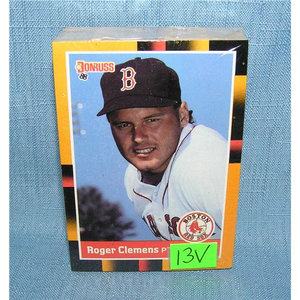 Donruss 1988 all star baseball card set picturing Roger Clemens