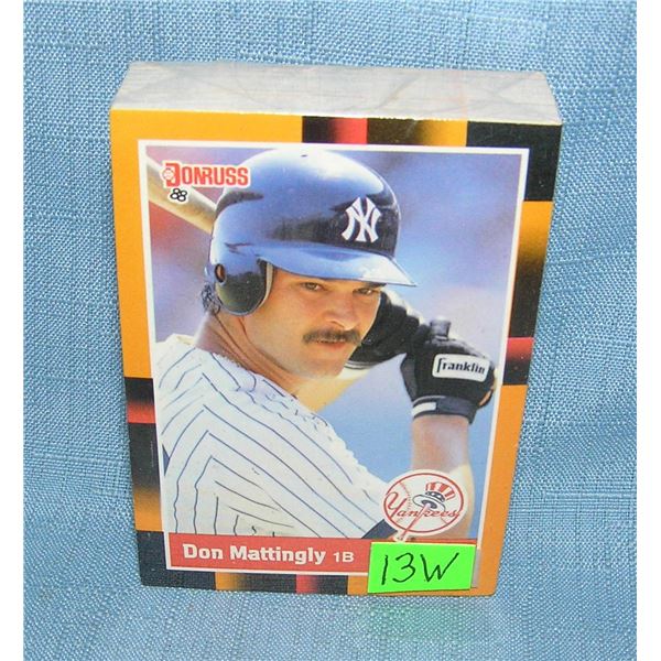 Donruss 1988 all star baseball card set picturing Don Mattingly