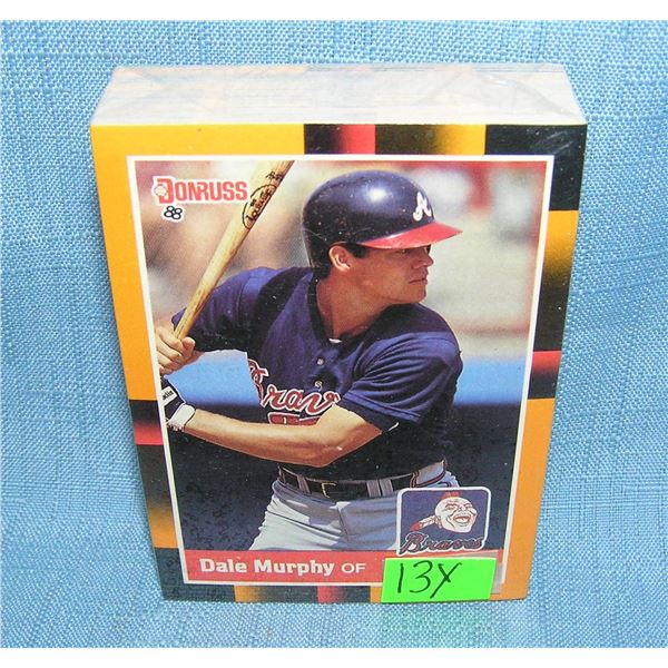 Donruss 1988 all star baseball card set picturing Dale Murphy