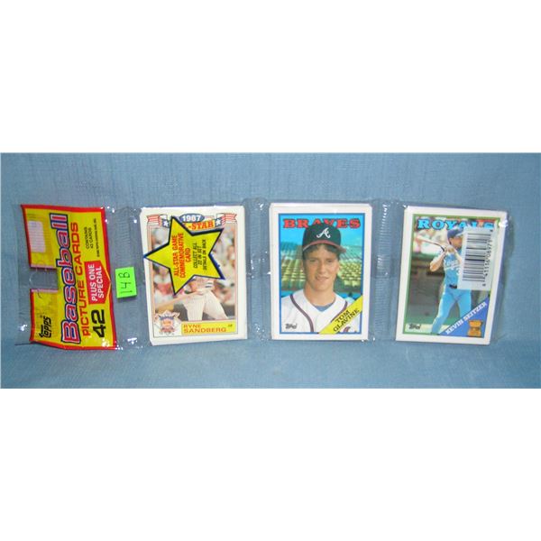 Topps 1988 rack pack with stars showing