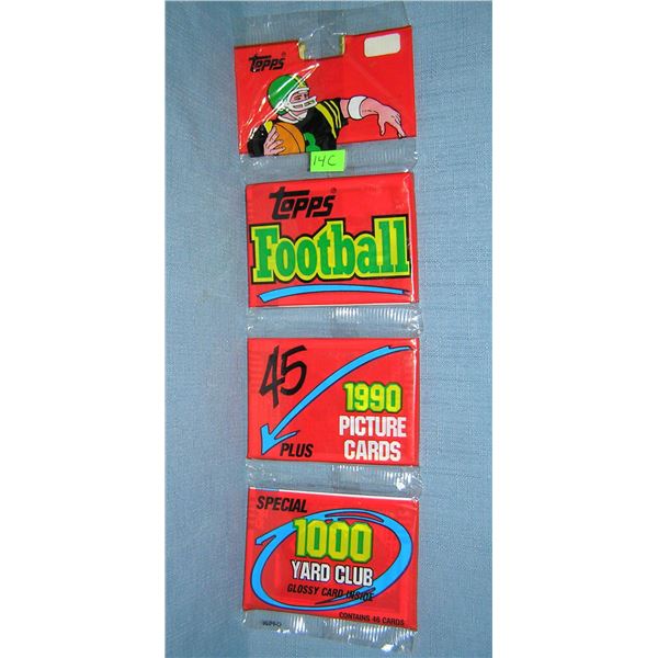 Topps 1990 football rack pack