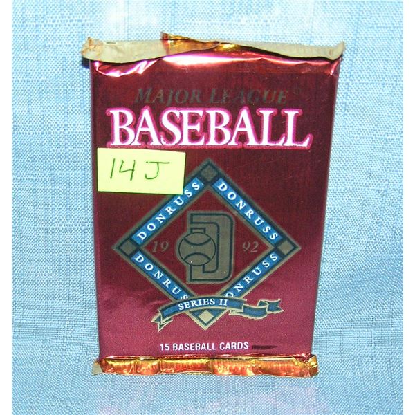 Donruss 1992 baseball cello pack