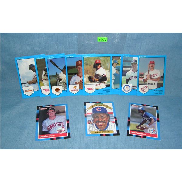 Group of rookie and all star cards