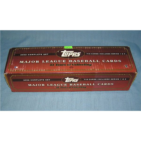 2002 Topps factory packed baseball card set