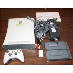 X Box 360 w/ 1 Controller, 2 Hard Drives, Extras