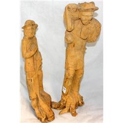 Hand Carved Wood Statues