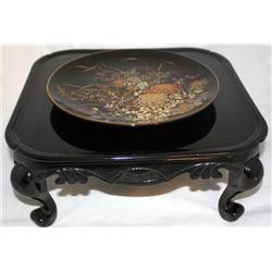 Japanese Folding Table & Collector Plate