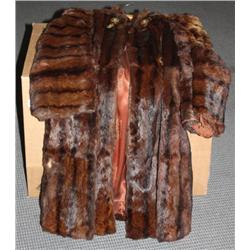 Brown Natural Fur Coat
