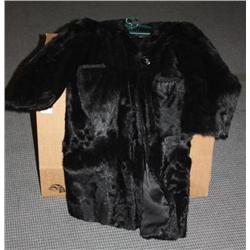 Black Natural Fur Coat
