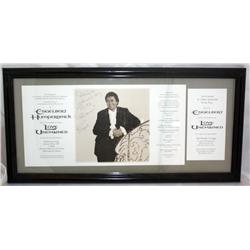 Autographed Framed Engelbert Humperdinck Photo