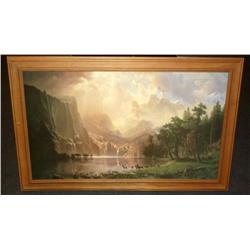 Framed Oil Painting of a Nature Scene