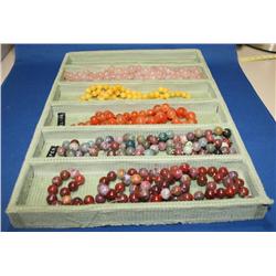 Large Wood Jewelry Case w/ Costume Jewelry