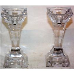 2 Crystal Candle Holders