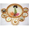Image 1 : Coaster Set w/ Real Butterfly Wings and Ferns