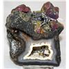 Image 1 : Goldminers Agate Sculpture w Fools Gold,