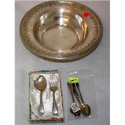 Sterling Flatware & Reed & Barton S/ P Bowl